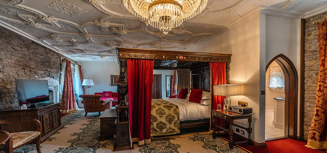 Castle Suite, Thornbury Castle Hotel, Bristol, England