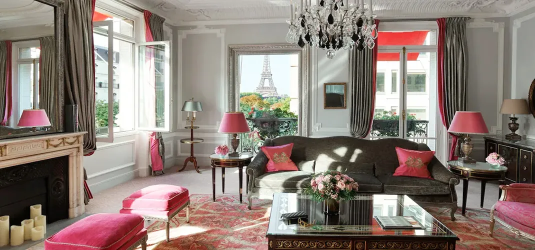 Haute Couture Eiffel Suite, Hôtel Plaza Athénée, Paris, France